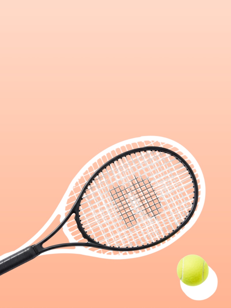 Racket representing membership and clubs services